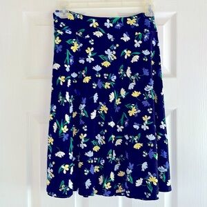 Navy floral Talbot’s skirt